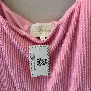 Simply Southern Ribbed Pink Top